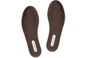 LARGERED Semelles Chaussures Confort Semelle Memoire de Forme Offrant de Absorption des Chocs et Amortissantes pour Homme Femme Marron EU37
