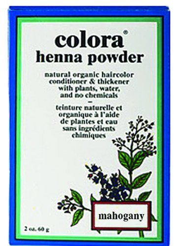Colora Henna Powder Hair Color Mahogany 2oz (6 Pack)