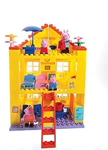 peppa pig lego house construction sets with water slide