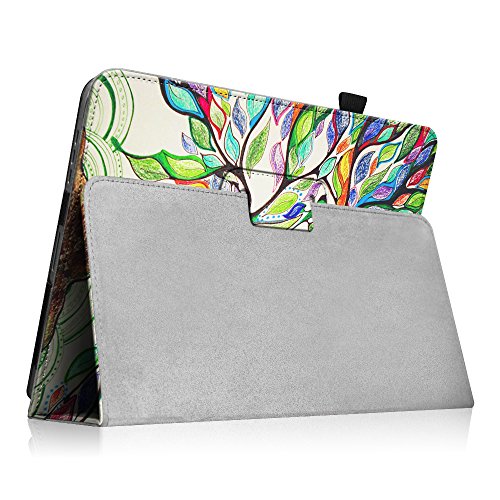 Fintie Apple iPad 1 Hülle Case Schutzhülle Etui Tasche – Folio Slim Fit Ständer Kunstleder Smart Cover mit Stylus Loop für iPad 1st Generation, Liebesbaum - 7