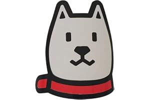 RUILIN Adesivi per la testa della bicicletta MTB, BMX, pieghevole, adesivo per telaio della bicicletta (cane freddo (bianco)