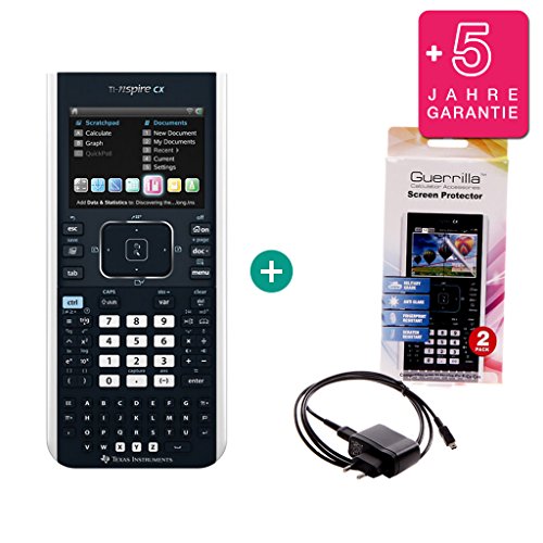 Preisvergleich Produktbild TI Nspire CX + Erweiterte Garantie + Ladekabel + Schutzfolie