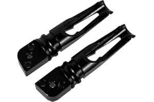 SINKEES Poggiapiedi per moto Pedane passeggero Accessori per moto in alluminio CNC, per Kawasaki Z900 2017-2018 per Z1000 2003-2018,Per Z800 2013-2016 per ZX6R 2005-2018 (Nero)