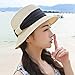 Produktbild AVTRY Sonnen Hut Sommer Sun Strohhut Breiter Krempe Strand Hüte Mädchen Außerhalb Reise Strohkappe Casual Bow Hat