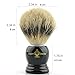Jagen David ® ST9 - Silvertip Badger Shaving Brush [ %100 Genuine, Hand Made ] (Black Wood)