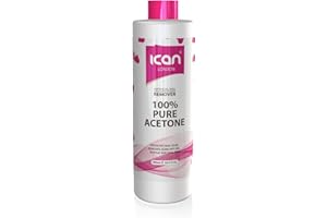 Ican London 100% Pure Acetone Nail Polish Remover UV GEL Soak Off 500ML