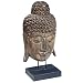 Produktbild BHP Luxus Deko Figur Kopf Buddha Holz Albasia braun Ständer Handarbeit Unikat B991567