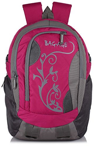 Bag-Age Flower Large 35 Ltrs School College Backpack (Pink) RS.849 (63.00% Off) - Amazon