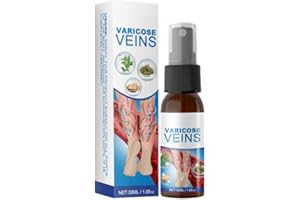 ISAKEN 1 Stück Veinhealing Varicose Veins Spray,Krampfadern Entfernen,Besenreiser Entfernen,Varicose Vein Soothing Spray,Vein Healing Varicose Veins Treatment Spray for Legs,Improve Blood Circulation,30ml