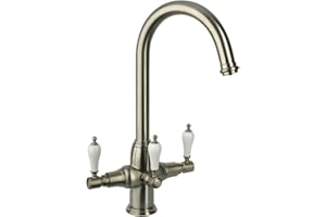 Astini Kelda Brushed 3 Way Ambient & Water Filter Kitchen Sink Mixer Tap