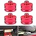 Produktbild lesgos Tesla Model 3 Jack Lift Pad, 4 STÜCKE Jack Point Pad Stabiler Adapter zum Schutz von Batterie und Lack für die Verwendung mit einem Floor Jack, Jack Lift Pad (4Pcs Red)