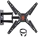 Price comparison product image ECHOGEAR Full Motion Articulating TV Wall Mount Bracket for most 26-55in TVs - Features 20" of Extension 15º of Tilt & 180º of Swivel for LED, LCD, OLED and Plasma Flat Screen TVs - EGMF1-BK
