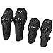 Produktbild Herren Motorradprotektor, Knieschoner & Ellenbogenschoner Schützer, 4 Stk Set (schwarz)