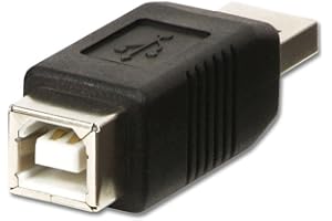 LINDY Adapter USB, USB A męski na B żeński