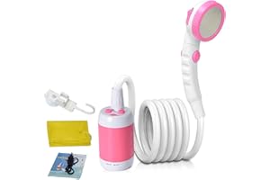 Laserbeak Ricaricabile a batteria Doccia Portatile Campeggio Doccia da viaggio Elettrica Mobile Docce Portatile Doccia Esterna Doccia Esterna Built-in 5000mAh Grande Capacità Cavo USB