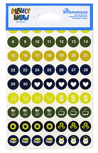 Preisvergleich Produktbild Unbekannt Reminisce PIN-209 Kalenderaufkleber, September 4 x 6 cm