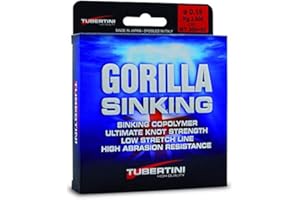Tubertini Ligne de Pêche Coulante Gorilla Sinking 0.18 mm 350 m Monofilament Fil Mer Eau Douce Spinning Feeder