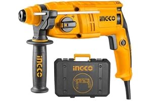 Ingco Tools Master 22Mm Rotary Hammer Drill Machine - Heavy Duty Durable Quality (650 W, 22 Mm Chuck Size), Multicolor