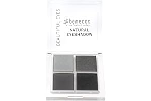 Benecos - natural beauty 92539 - paleta de sombras de ojos quattro - vegano - ojos ahumados