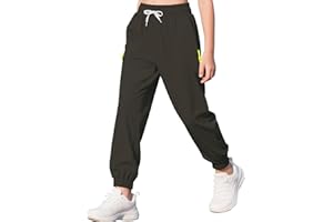 MEILONGER Boys Joggers Unisex Tracksuit Bottoms for Kids Girls Sweatpants Teenage Quick Dry Trousers Age 9-18 Years