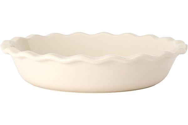 Emile Henry Eh026131 Plat à Clafoutis Céramique Beige Argile 26 X 26 X 5,5 cm