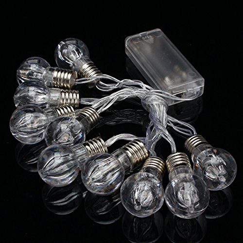 SOLMORE LED Lichterkette warmweiß Batteriebetrieben Birne Gluehbirne Globe String Licht Sternenlicht für Innen- und Außen Deko,Garten, Haushalt, Hochzeit, Party ,Weihnachten,Weihnachtsbeleuchtung - 8