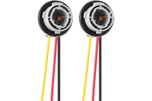 Greluma 2 Pièces BAY15D 1157 Prise Adaptateur Pigtail Harnais Câblage Remplacement Clignotant Ampoule Frein/Feux Arrière Lumière De Secours Pré-Câblé Câblage Prises