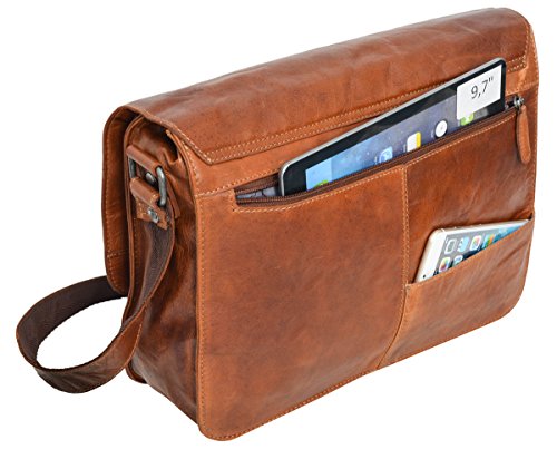 Gusti Leder studio  Pharell  Laptoptasche MacBook 13  Arbeitstasche Lehrertasche Aktentasche Businesstasche wasserfester Innenstoff 13 Zoll B  rotasch