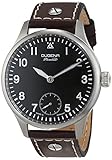 Dugena Mechanik Herren-Armbanduhr Epsilon 5 Flieger - Handaufzug Analog Handaufzug Leder 7000059