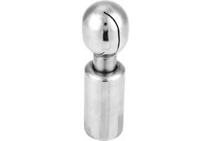 Ejoyous Rotary Spray Ball, 3/8 tum 15 l/min rengöringsboll i rostfritt stål 360° sprutmönster sanitär sprayboll gängad anslutning med rengöringsdiameter 1 m - 6 m