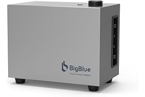 BigBlue Powafree 2-in-1 Batteria LFP per Centrali Elettriche da Balcone 1024Wh, con 2 MPPT Integrato, Controllo APP Intelligente, IPX4& Funzionamento a -20℃, Dimensioni Compatte per Piccola Famiglia