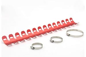 EGFheal Protection universelle pour pot d'échappement de moto - Protection contre la chaleur - Pour moto hors route - Rouge