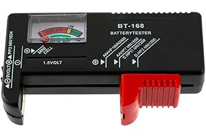 GENERIC BT-168 AA/AAA/C/D/9V/1.5V Universal Button Cell Battery Colour Coded Meter Indicate Volt Tester Checker BT168,Universal Battery Tester Volt Checker with Accurate digital Screen,Battery Tester Checker