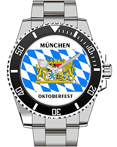 Oktoberfest Mnchen Geschenk Geschenartikel Fan - KIESENBERG  Uhr 2542