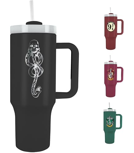 Gourde Isotherme 850 Ml Gourde Isotherme Harry Potter Dobby 850 Ml - Acier Inoxydable Double Paroi, Couvercle à Vis Avec Paille - Garde Les Boissons Fraîches, Sans BPA Gourde Avec Paille