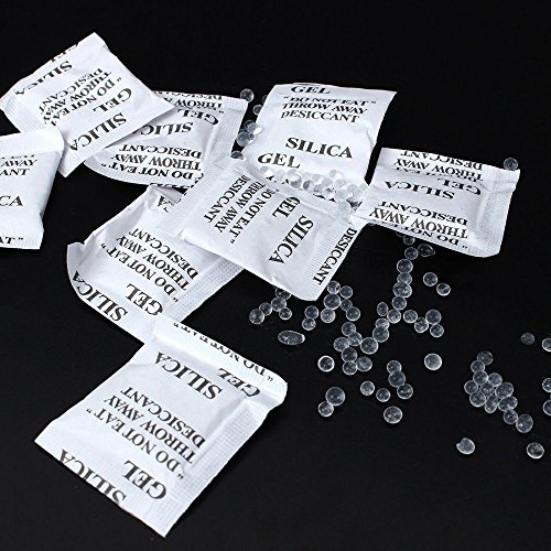 Generic 100 Pcs 1g Non-Toxic Silica Gel Desiccant Dehumidifier Moisture Absorber New