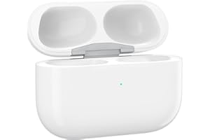 MR20GA Ersatz Ladecase kompatibel mit AirPods Pro 1 & 2, kabelloses Ladecase mit USB-C und Lightning Anschluss, 670mAh Akku, Bluetooth Pairing-Taste, Qi Wireless Charging, LED Anzeige