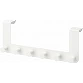 IKEA Enudden door hanger, metal, white, with 6 hooks for hanging