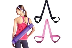 MANTIANXINGSHENL 2 Pcs Yoga Mat Carrying Mat Strap Strap Sling Mat Carrying Strap Sling Yoga Stretch Strap Yoga Mat Elastic Strap Fitness Stretching Strap Belt Pack Up Easily Different Mat