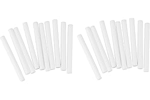 INTCHE 20 PièCes/Paquets Humidificateur Filtre Remplacement Coton Eponge Bâton pour Humidificateur USB Diffuseur D'ArôMe Brumisateur Air Humidificateur