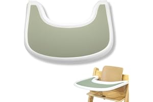 SGERUFZ 1 unidad duradera mantel individual de silicona para trona, accesorio para trona, protector de bandeja de trona (verde)
