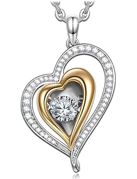 Anhänger Halskette Silber Dancing Heart 