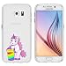 Produktbild licaso® Hülle für Samsung Galaxy S6 5,1" TPU Schutz Cover Samsung S6 Case Sketch transparent klare Einhorn S6 Becher Schutzhülle galaxys6 Tasche Silikon Unicorn Einhörner (Samsung Galaxy S6, Einhorn Becher)