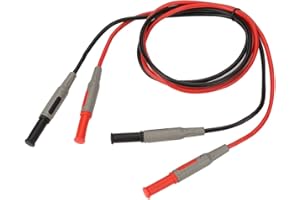 VIKYE P1032 przewody do testowania wtyczki bananowej, 4 mm formowana wtryskowo prosta linia testowa, kabel multimetrowy, kabel testowy banana