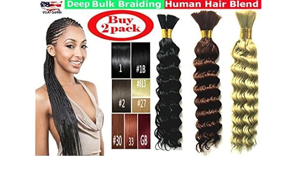 1 Best Seller Deep Bulk Braiding Hair Human Hair Blend Micro