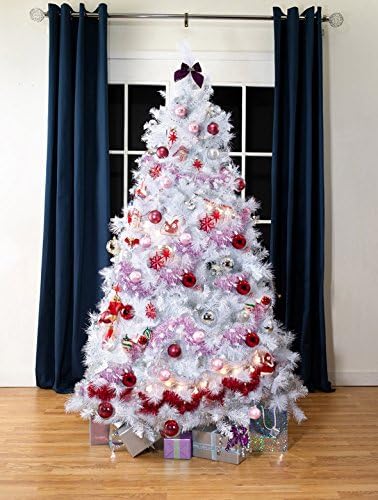 Vert Lifestyle Artificial Christmas Trees - White Scandinavian Fir | 6.5 ft Tall (195cm) | 42 Inches Wide | Modern, Stylish & Contemporary Quality Xmas Trees