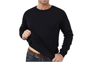 Uwdiohq Sweat Homme sans Capuche - Sweat-Shirt Col Rond en Coton Confortable - Idéal pour Le Quotidien et Le Travail - Disponible en Tailles M à 5XL