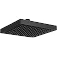 Delta Faucet Single-Spray Rain Shower Head Black, Rainfall Shower Head, Black Square Shower Head, Matte Black Rainfall Shower Head, Delta Rain Shower Metal Shower Head, Matte Black RP50841BL