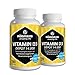 Produktbild 2 Dosen Vitamin D3 Depot 14.000 IE pro Tablette hochdosiert (14-Tage-Dosis), 180 vegetarische Tabletten (teilbar), Qualitätsprodukt-Made-in-Germany ohne Magnesiumstearat, 30 Tage kostenlose Rücknahme!
