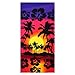 Produktbild Sfit Badetuch Microfaser 70x150cm, Handtuch Motiv Delphin Ozean Sonnenuntergang Strandtuch (Stil 1)